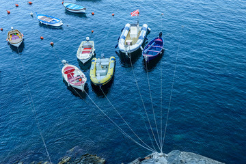 Riomaggiore, barche al porto
