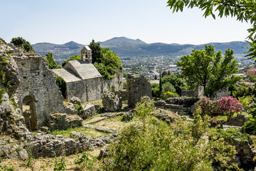 Church of St. Jovan in the old town of Bar in Montenegro