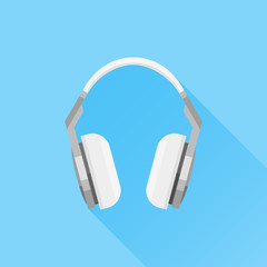 Headphones flat icon