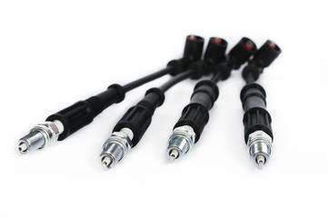 spark plug and wires of a high pressure