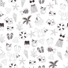 seamless summer pattern