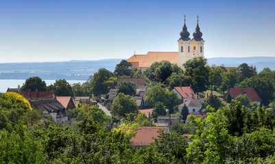 Fototapeta na wymiar The Tihany peninsula in Hungary