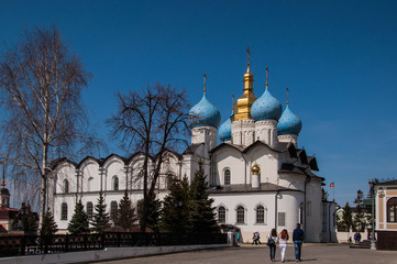 Fototapeta na wymiar Annunciation Cathedral of the Kazan Kremlin, Tatarstan, Russia
