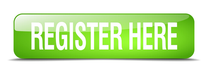 register here green square 3d realistic isolated web button