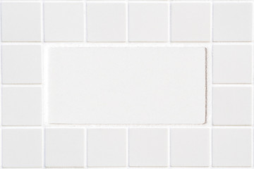 white ceramic tile with squares in rectangular form
