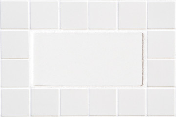 white ceramic tile with squares in rectangular form