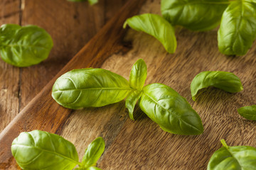 Raw Organic Green Basil