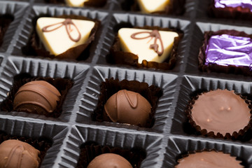 Various chocolate candies