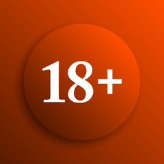Fototapeta premium 18 plus icon