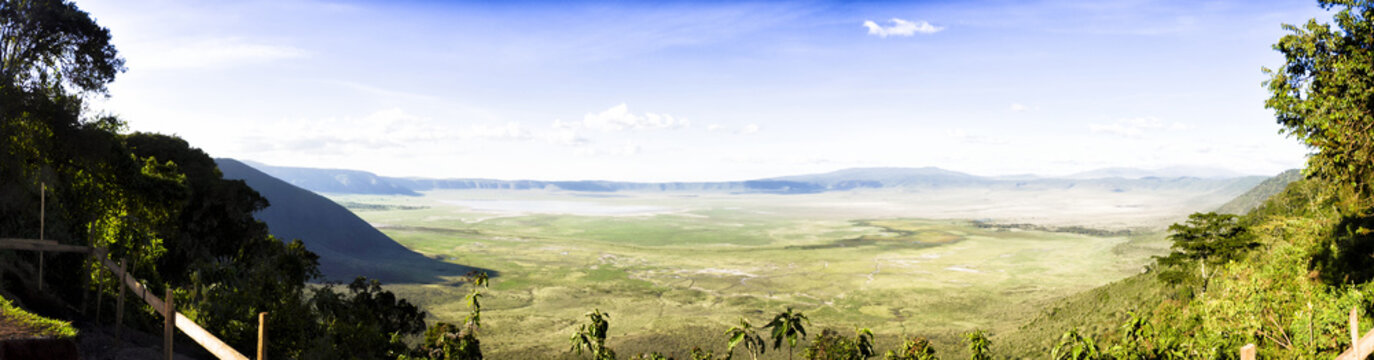 Panoramic View of Ngorongoro