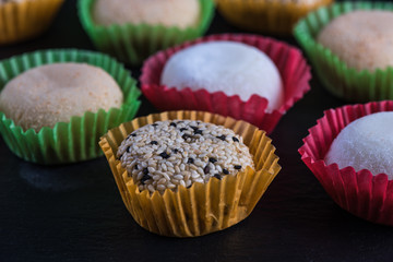 Traditional homemade rice sweet, japanese mochi