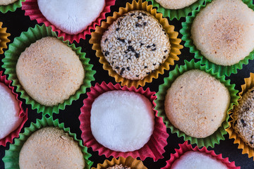 Traditional homemade rice sweet, japanese mochi