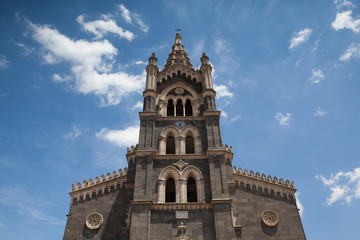 Fototapeta na wymiar Basilica di Santa Maria in Randazzo, Sicily, Italy.