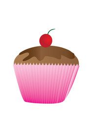 cup cake isolated