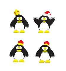penguin with hat set