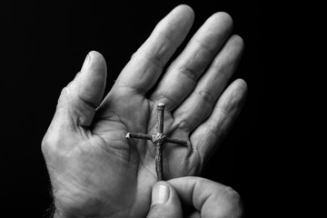 Cross, Cross Shape, Praying.