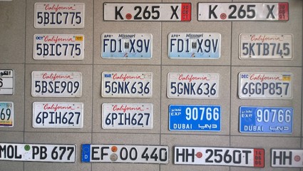 car inces plate