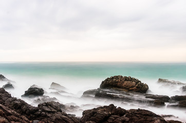 Obraz premium cabo pulmo beach under a storm