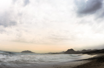Obraz premium cabo pulmo beach under a storm