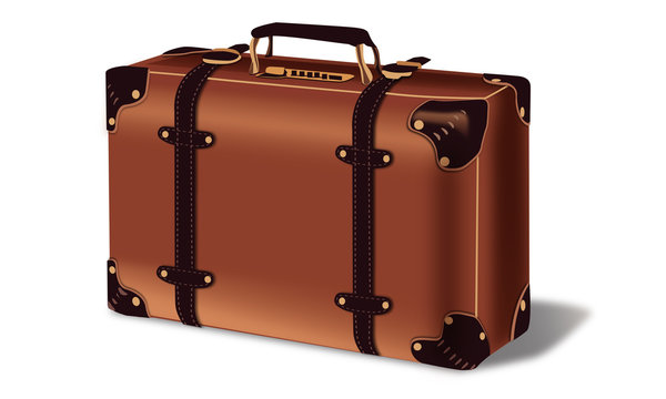 suitcase travel bag vector illustration