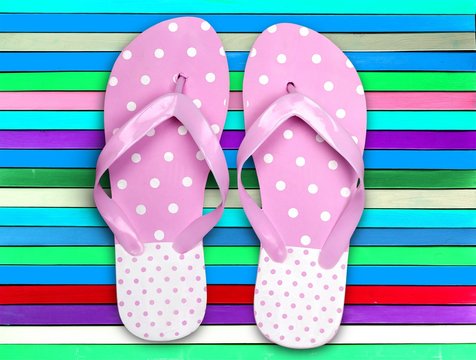 Flip-flop, Sandal, Pink.