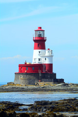 Fototapeta na wymiar Longstone Lighthouse, Farne Islands Nature Reserve, England