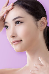 Naklejka premium Asian beauty face