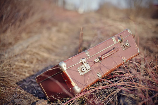 Old Fashioned Forgotten A Suitcase