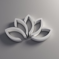 3D Lotus logo