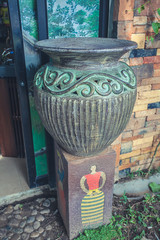 Obraz premium vase in the garden