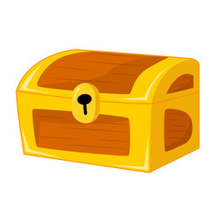 Treasure Chest isolated illustration