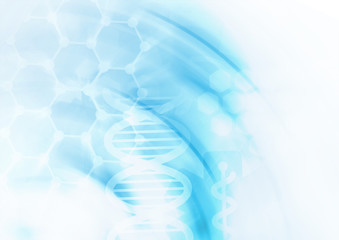DNA molecule structure background. 