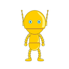 Cute Robot isolated illustration