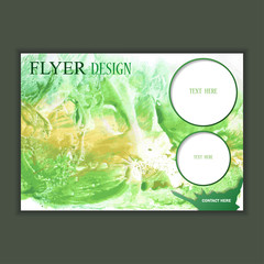 Horizontal business brochure for design