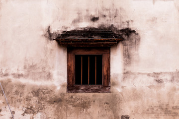 Vintage background of brick wall texture.more than 100 years old