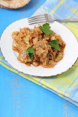 Stewed cabbage