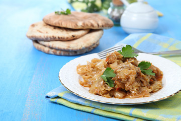 Stewed cabbage