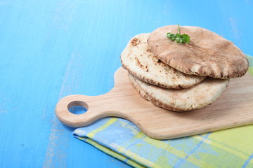 Fresh pitta bread