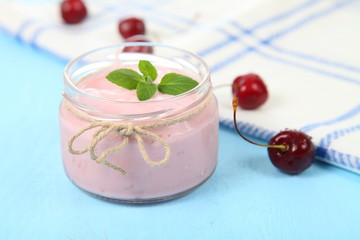 Cherry yogurt