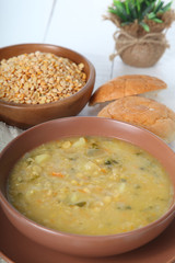 Delicious pea soup