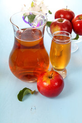 Apple juice and apples