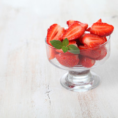Ripe strawberries