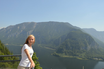 Naklejka premium young woman