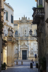 Vista del Duomo di Lecce
