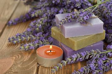 Obraz na płótnie Canvas Natural lavender soap