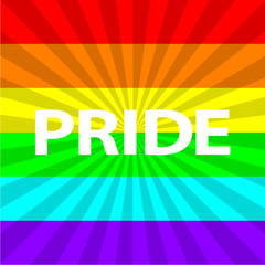 celebrate pride rainbow flag background