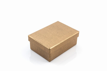 Brown paper box.