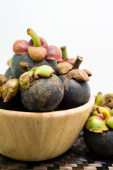 Fresh mangosteen, tropical fruit