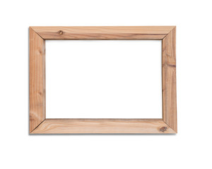 Empty wooden frame window