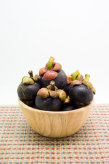 Fresh mangosteen, tropical fruit